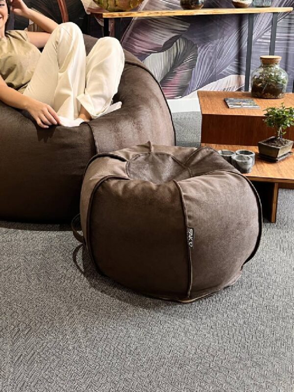 Marron Effet « Peau de Vache » repose pieds